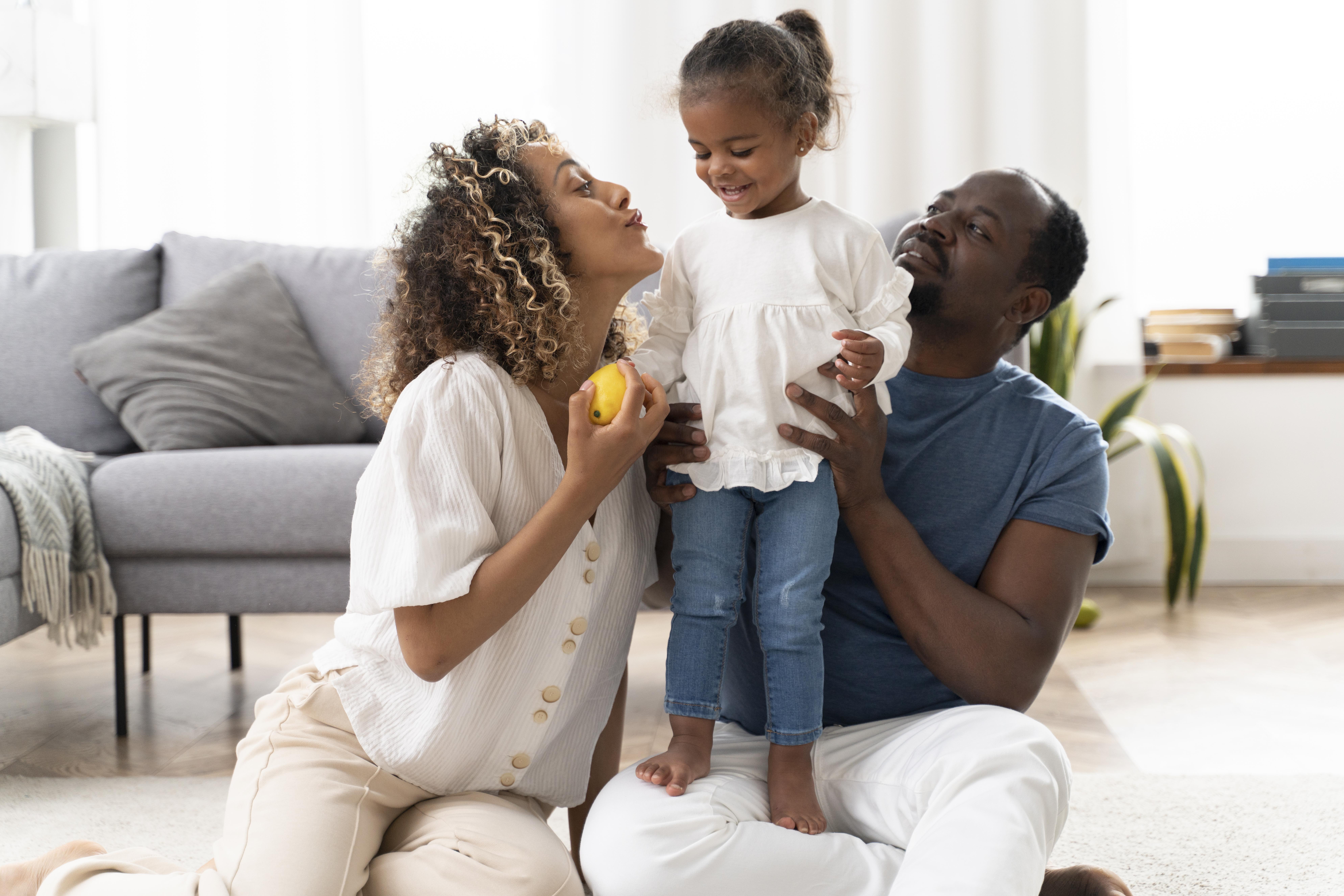 A family enjoying their new home — the Thomas Team experience